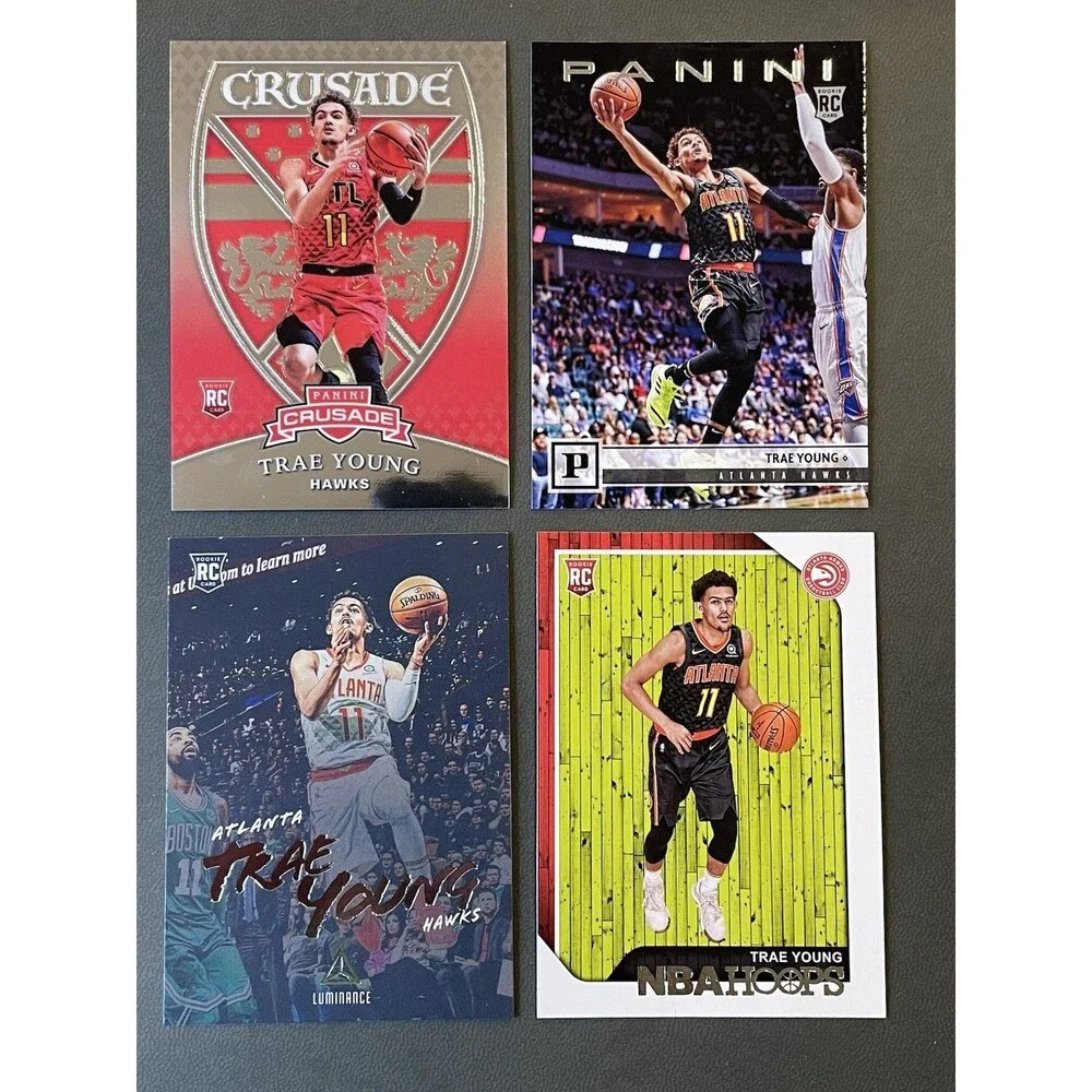 Trae Young RC Lot 2018-19 Optic Blue Velocity Prizm Rated Rookie Essentials More